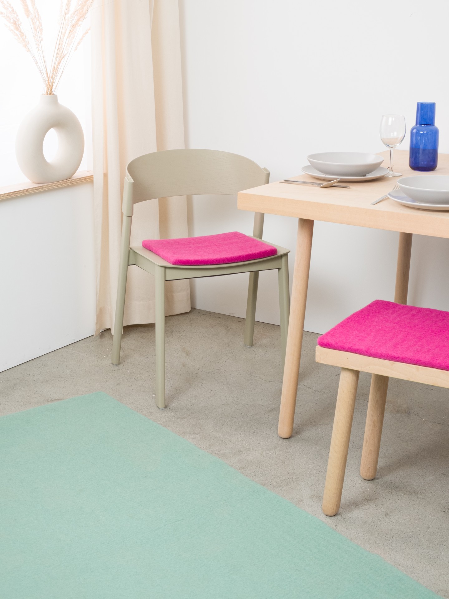 myfelt Lilli - Flache Sitzauflage quadratisch