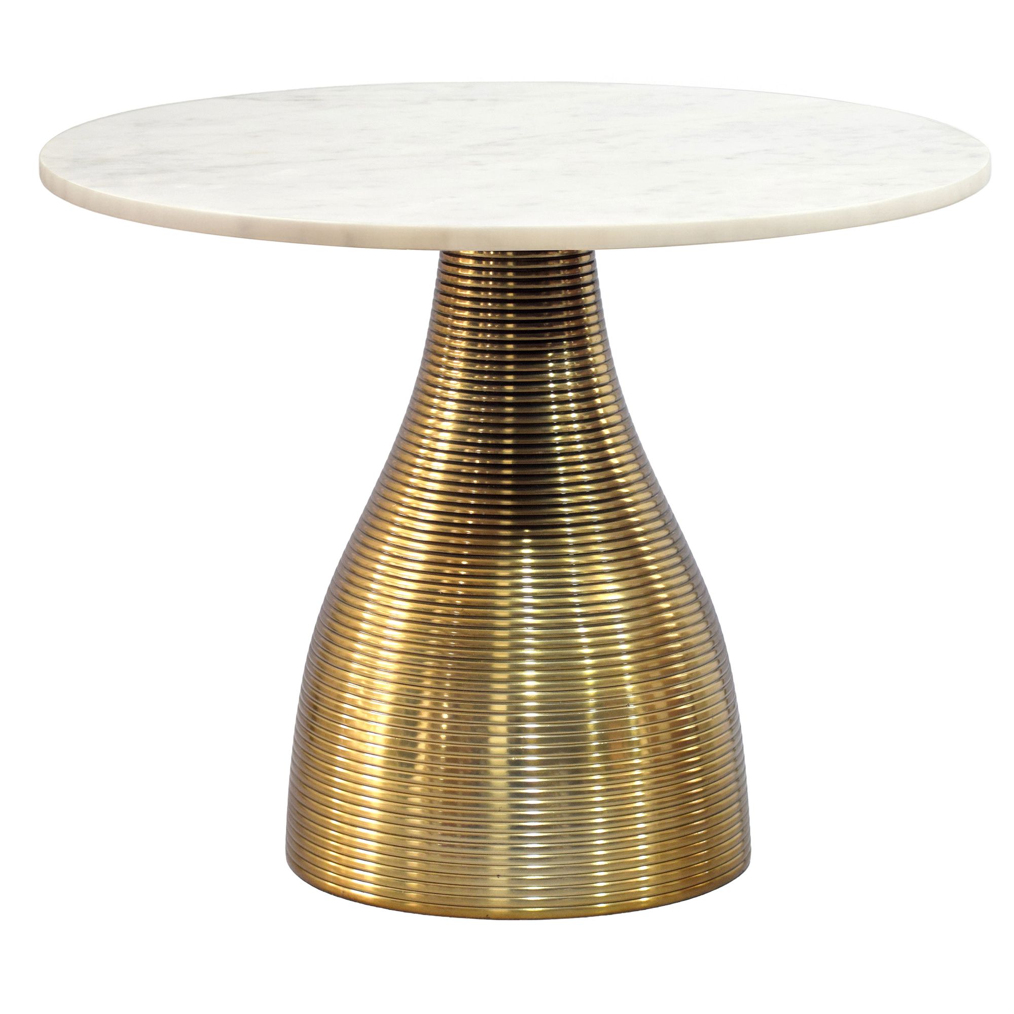 Couchtisch Stamsund Marmor Weiß Ø 60 cm