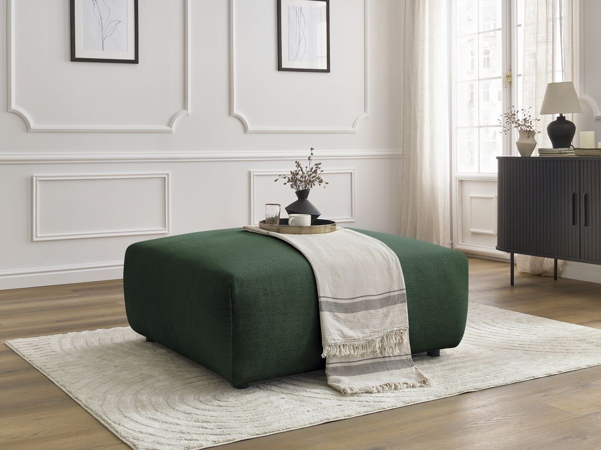 Bobochic Lucien Pouf Stoff Grün