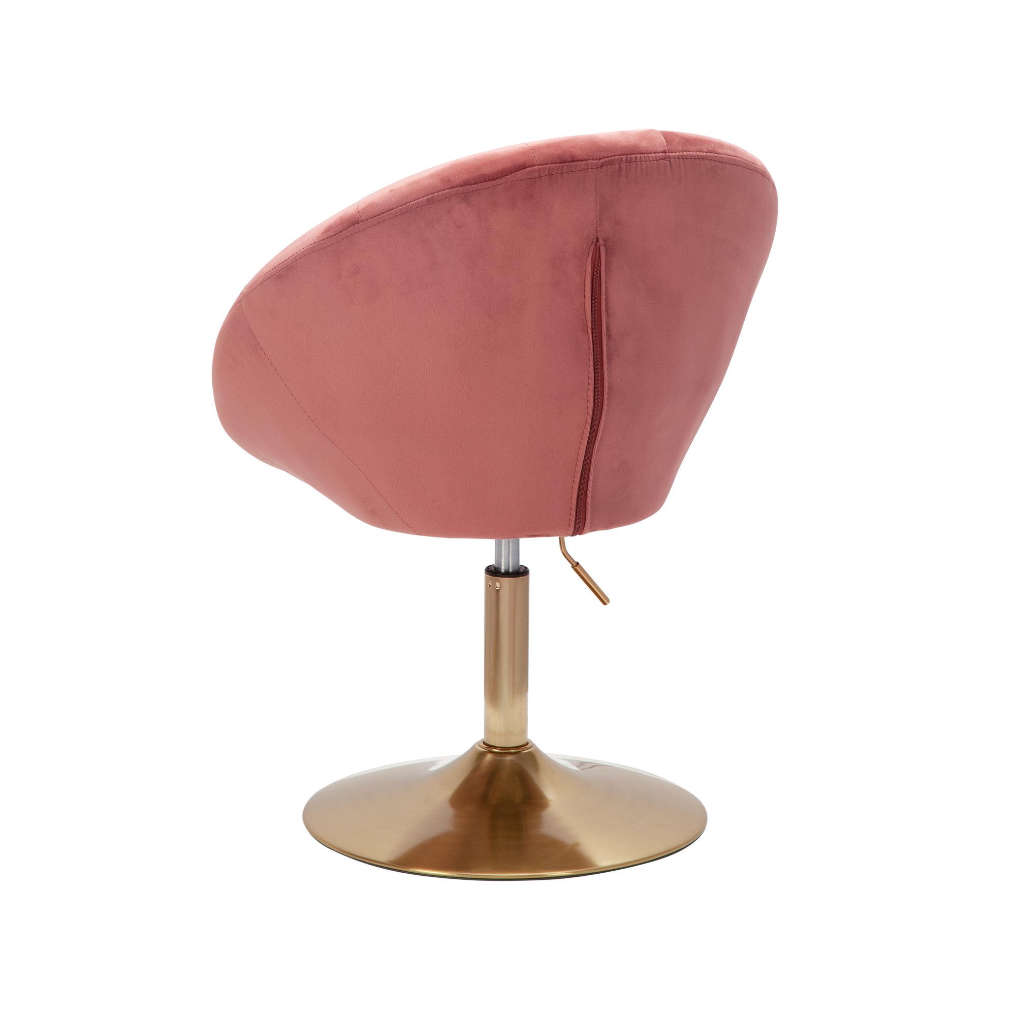 Loungesessel Fresvik Samt Rosa 67 × 62 × 100 cm