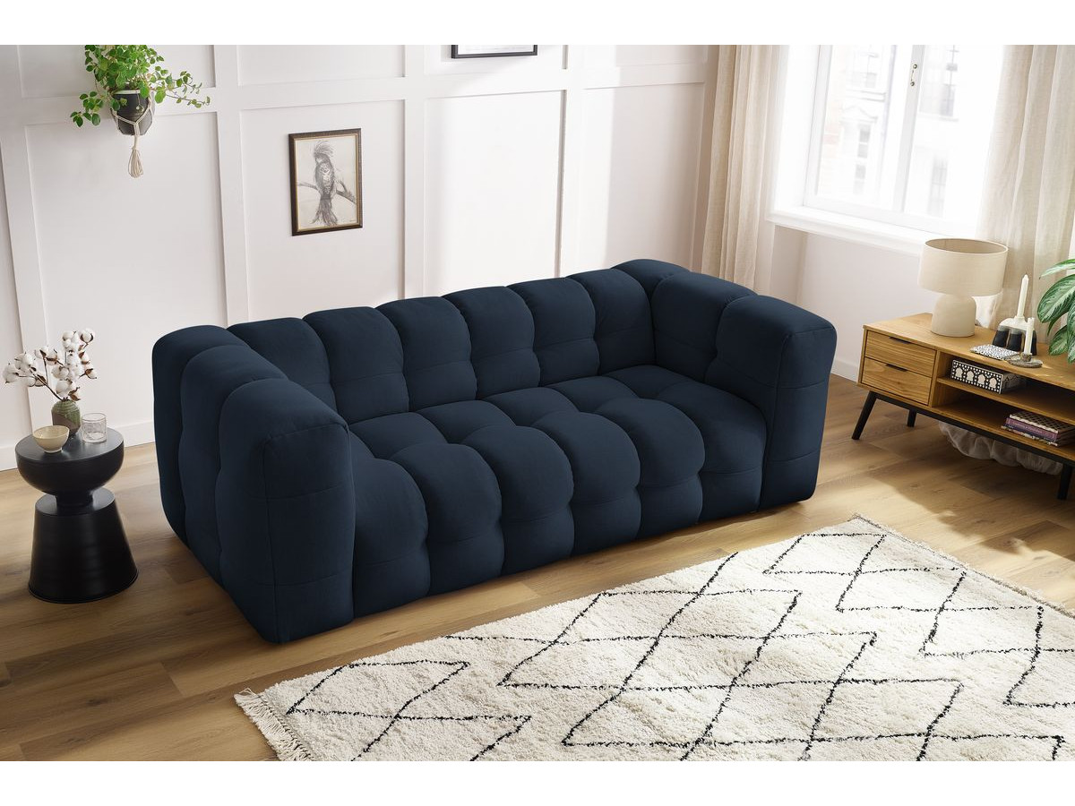 Bobochic Cloud Sofa 3-Sitzer Stoff Dunkelblau