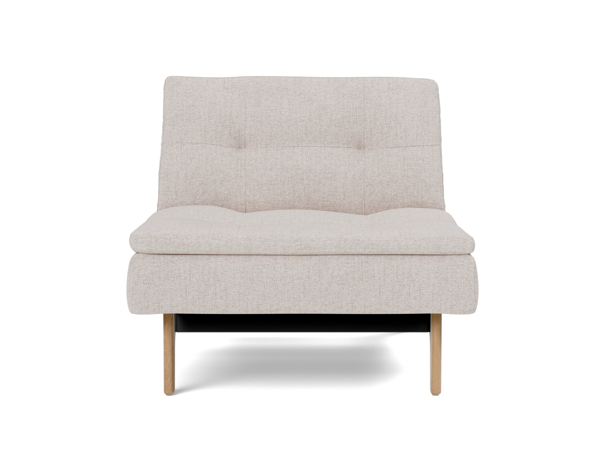 Sessel Dublexo Strukturierter Stoff Weda 300-Weda-Sand Beine Eiche