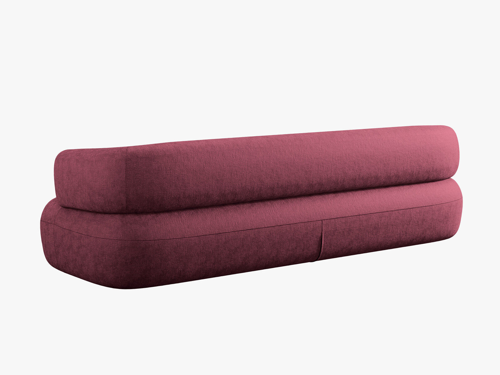 Micadoni Sofa Jenny 4-Sitzer Chenille Perfect Harmony Purpur Rot