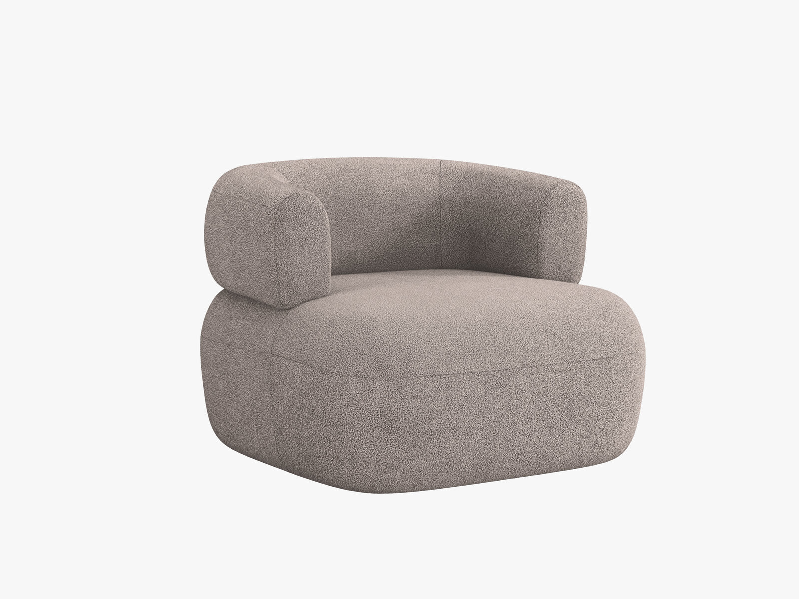 Micadoni Sessel Jenny Boucle Now or Never Hellbraun