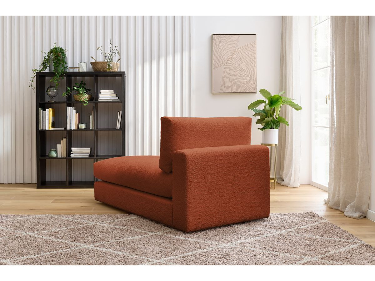 Bouclé-Stoff · Orange