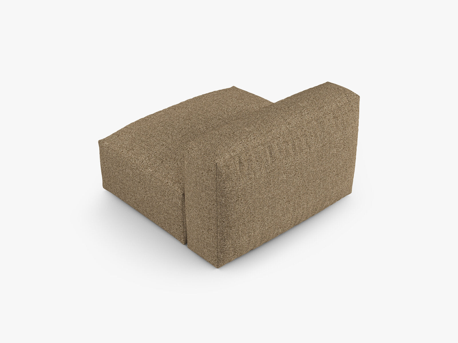 Micadoni Mittelmodul Martina 1-Sitzer 90cm Sitztiefe Boucle Monet Cappuccino