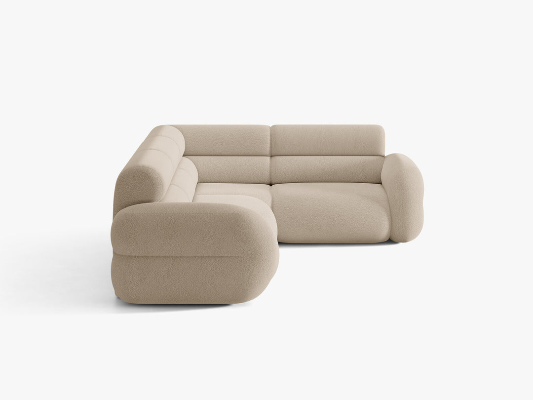 Micadoni Neo Ecksofa 295 cm Links Boucle Baloo Beige