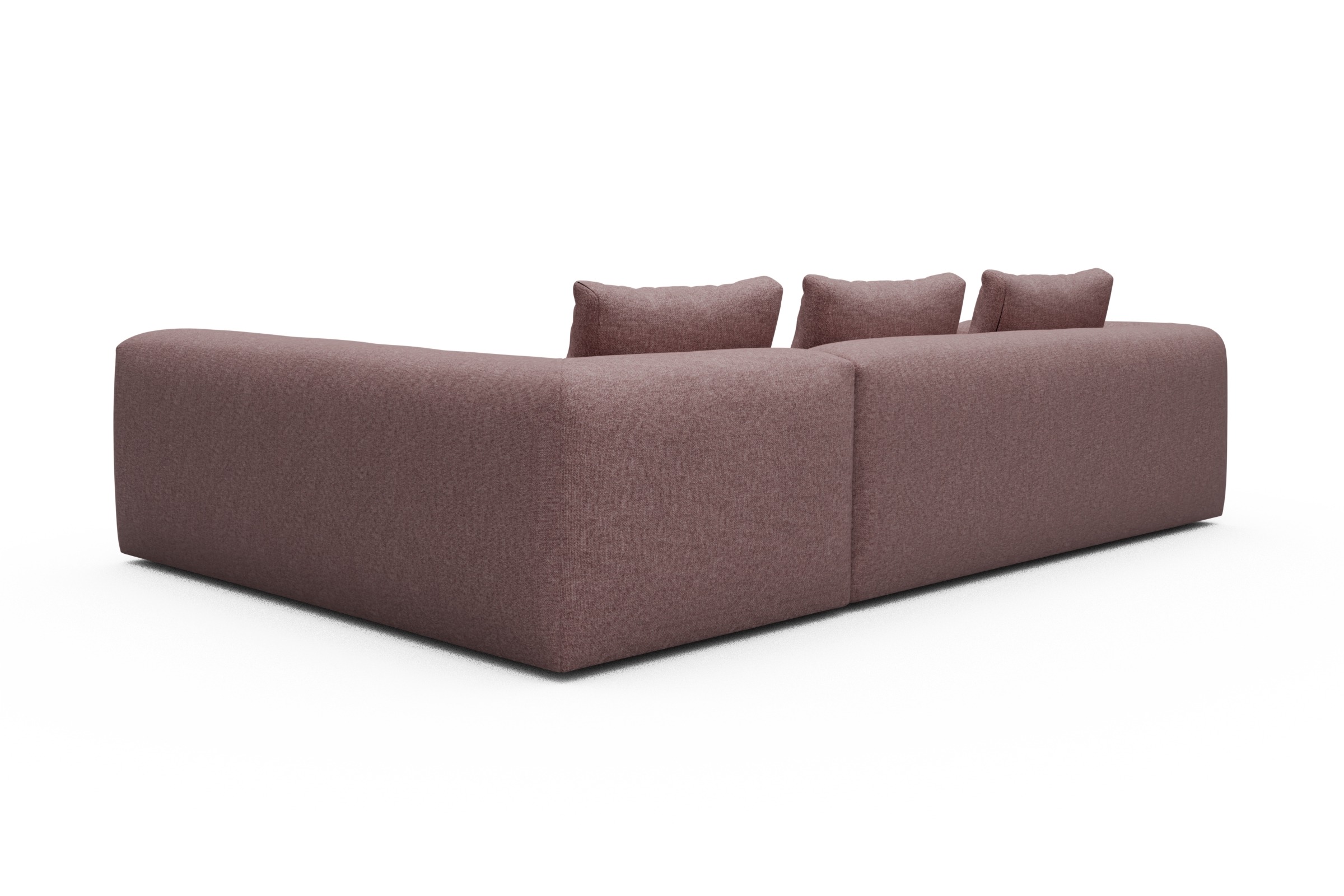 Ecksofa Fred 2x 2,5-Sitzer rechts offen Sama-Flamingo