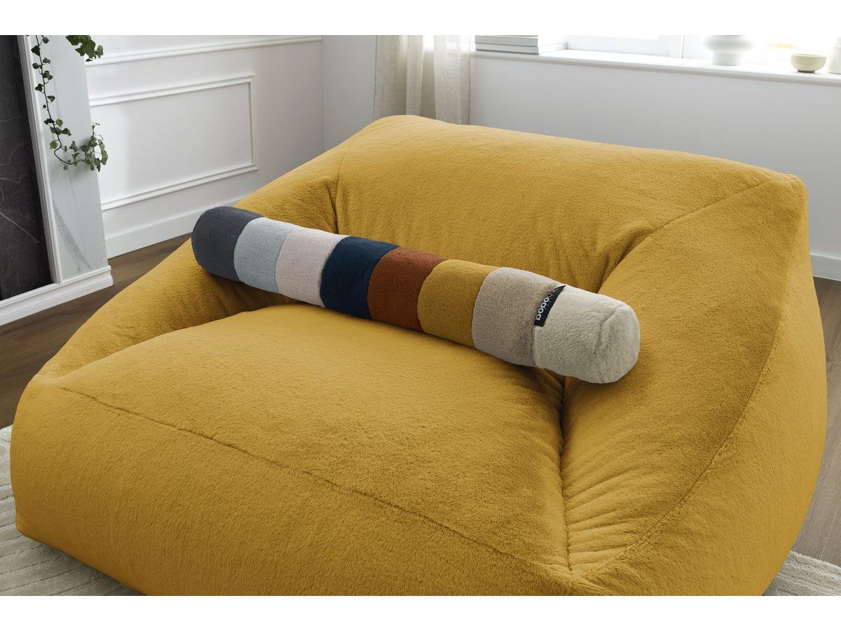 Bobochic Lilibet Pouf Kunstfell Gelb