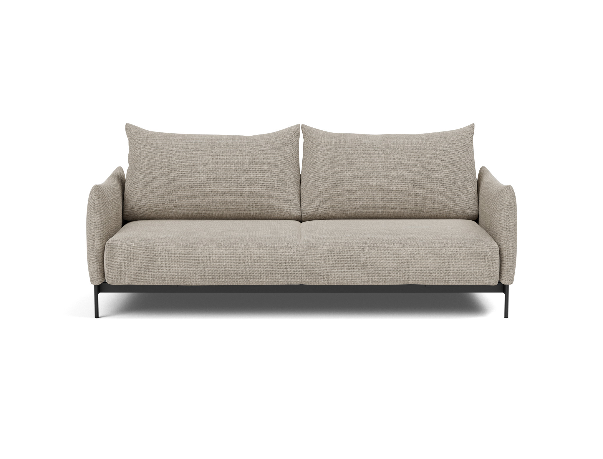 Schlafsofa Malloy Strukturierter Stoff Kenya 579-Gravel