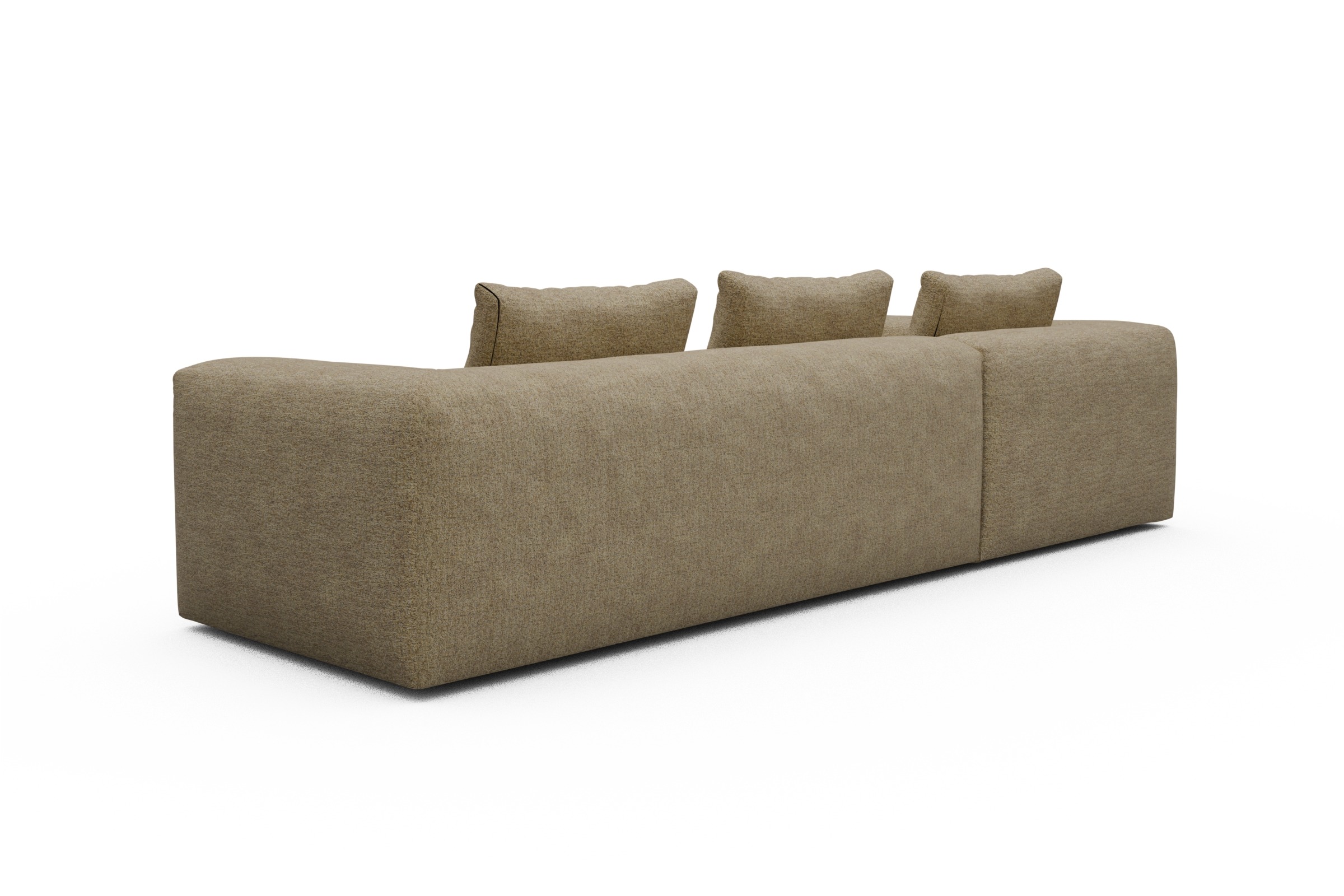 Ecksofa Fred Relax-Ecke links mit 2,5-Sitzer Carreno-Silician-Yellow
