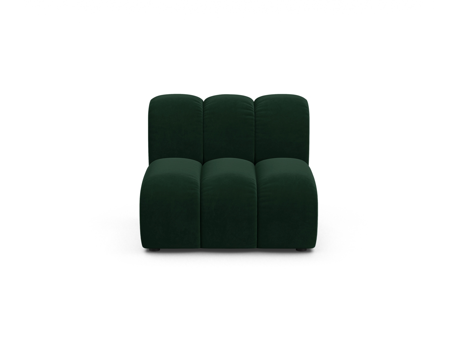 Micadoni Armloses Modul Lupine Samt Salvador Flaschengrün