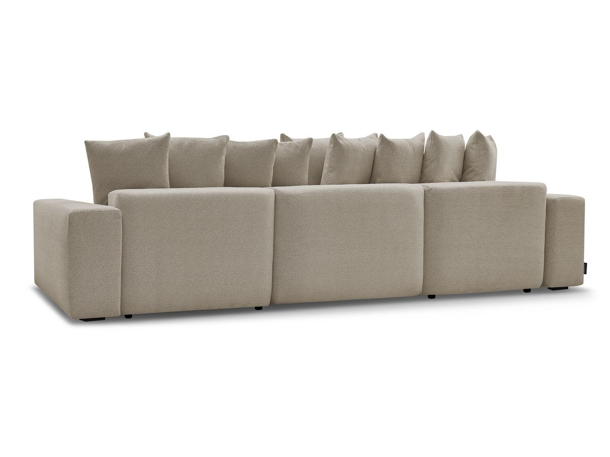 Bobochic Voltaire Wohnlandschaft 420 × 174 cm Melange-Stoff Taupe