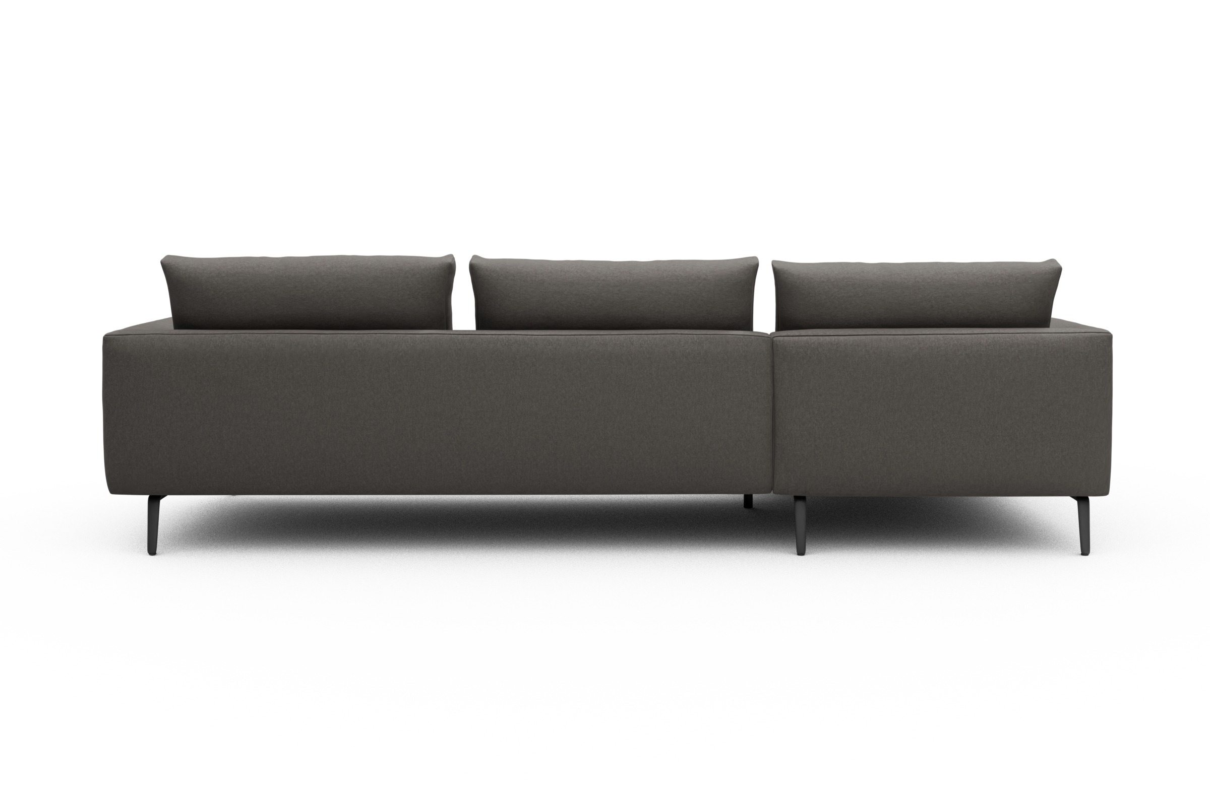 Ecksofa Karl Chaiselongue links mit 2,5-Sitzer Satya-Taupe