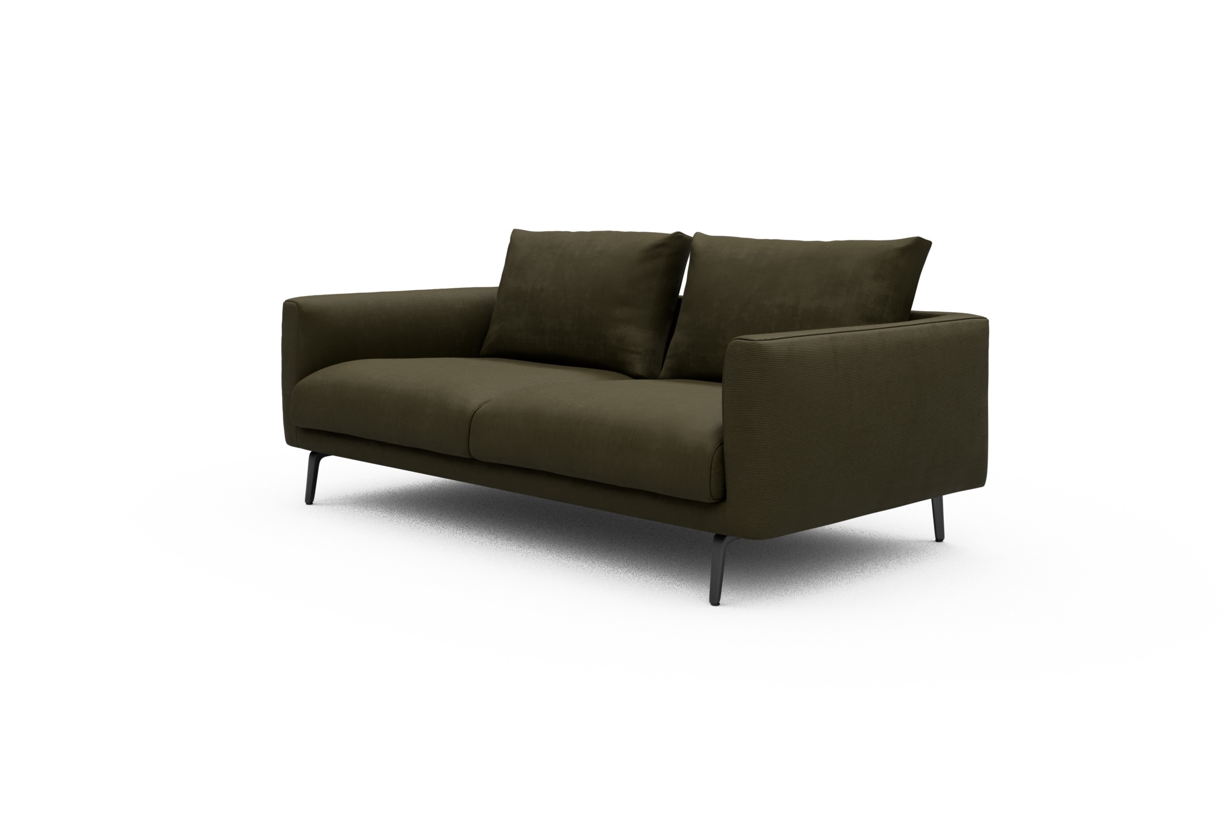Sofa Karl 2-5-Sitzer Cordufine-Pine-Green