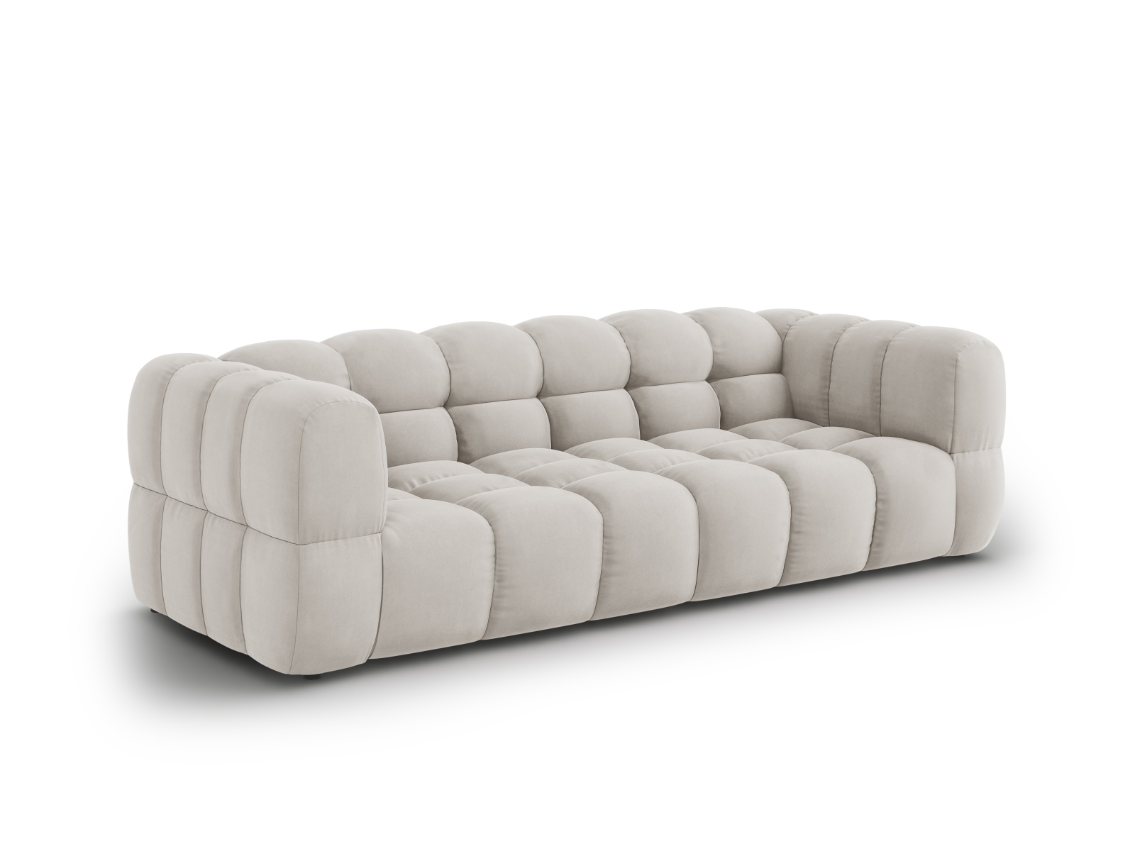 Cosmopolitan Design Sofa Sky 4-Sitzer Samt Casino Helles Beige