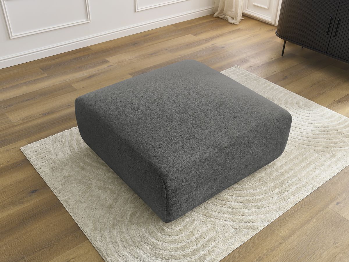 Bobochic Lucien Pouf Stoff Dunkelgrau