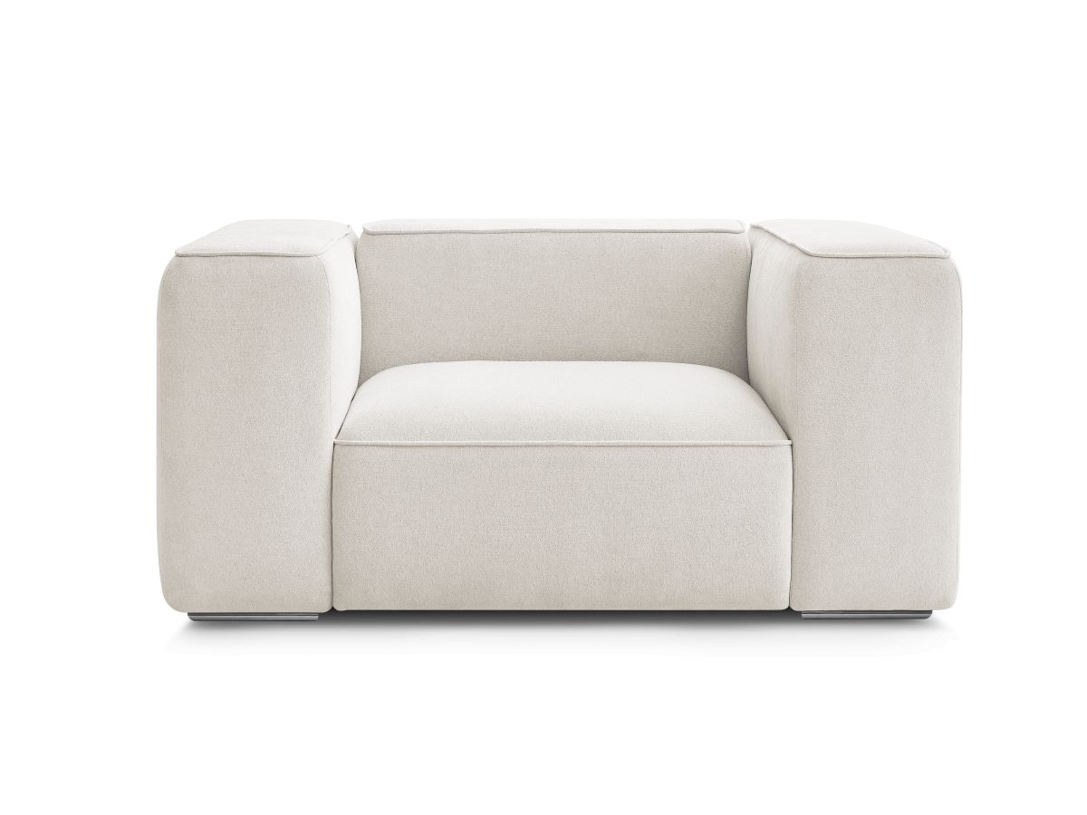 Bobochic Zephyr Sessel Strukturstoff Weiß