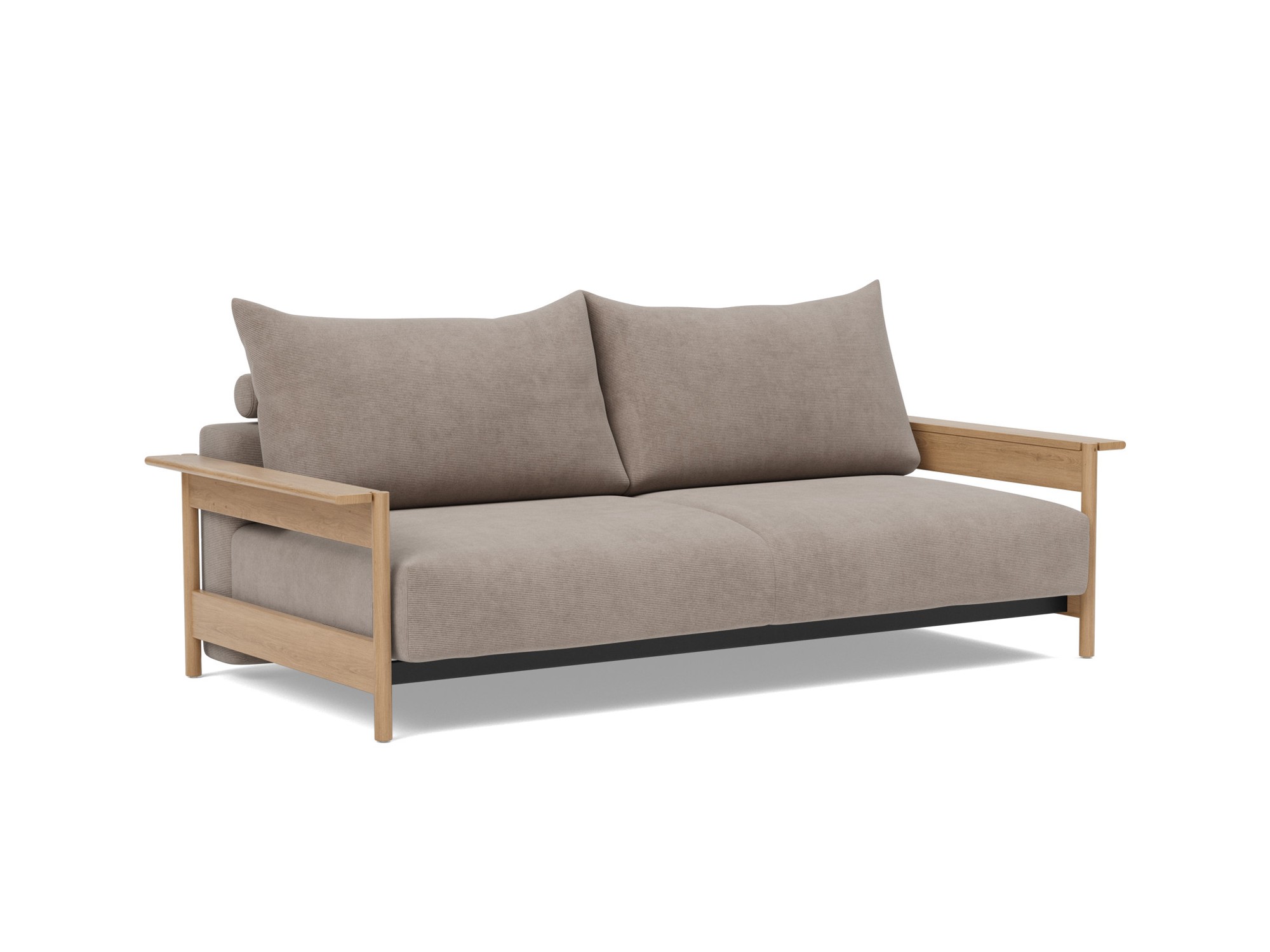 Schlafsofa Malloy Wood Kord Cordufine 318-Beige