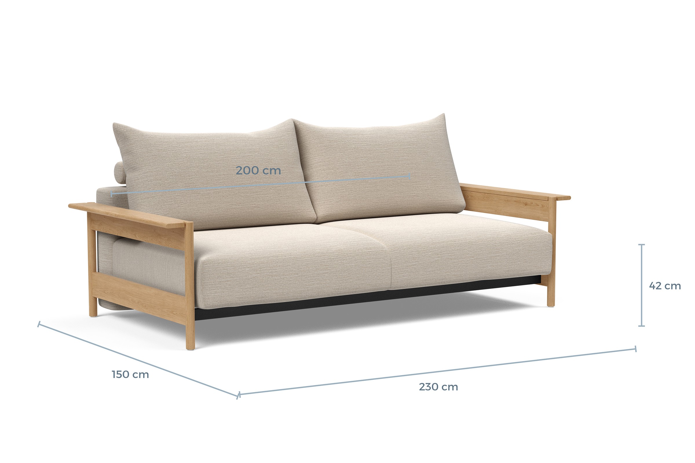 Schlafsofa Malloy Wood