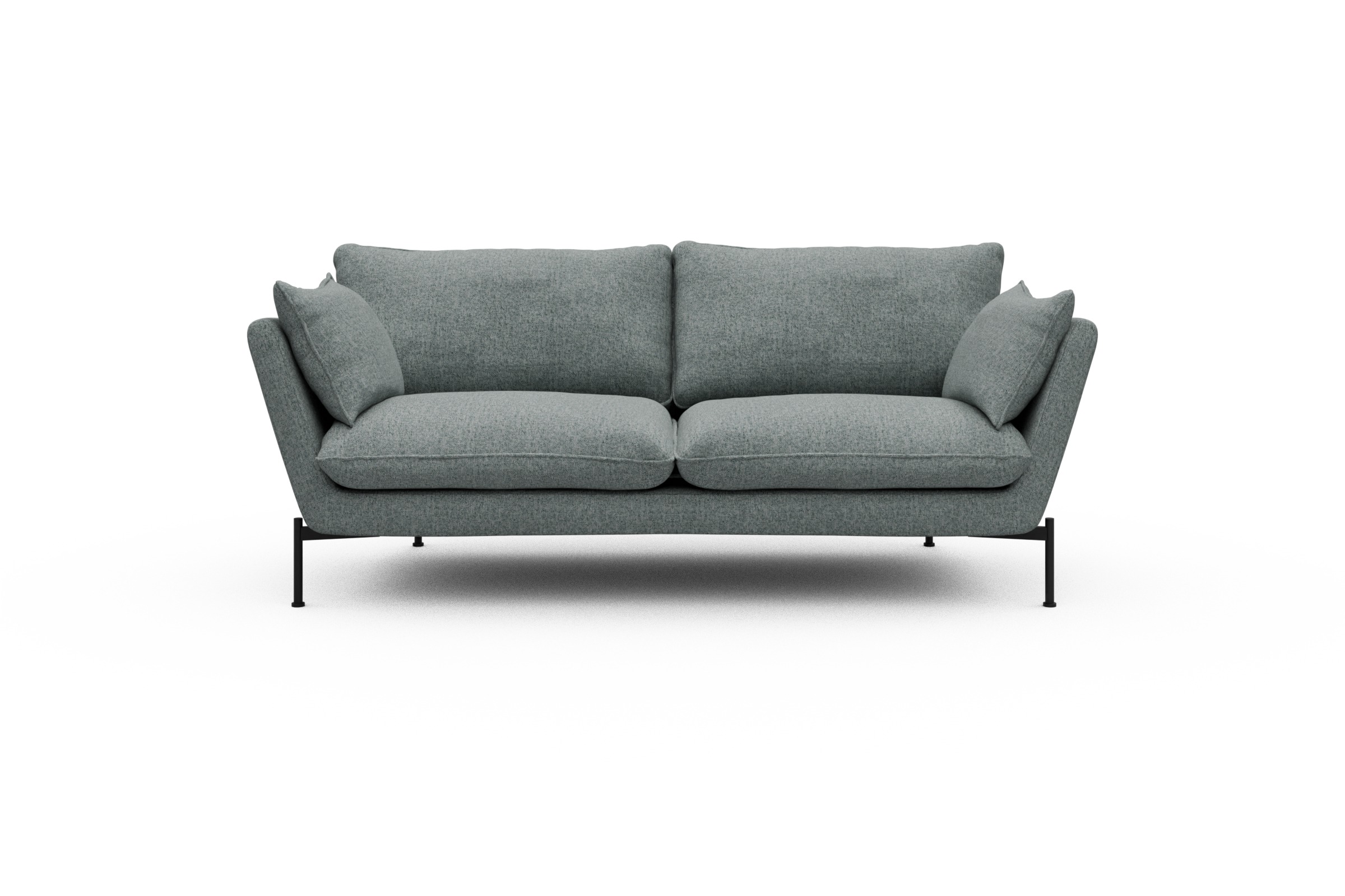 Skandi Home Sofa Anton 2-Sitzer Casone-Light-Mixed-Green moebelfaktor