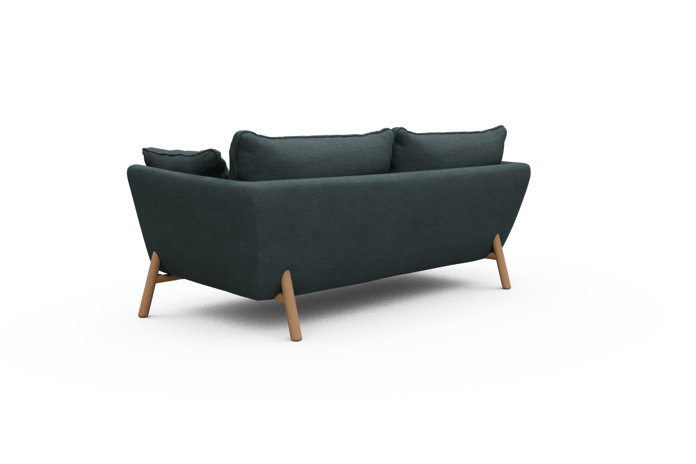 Sofa Emil PREMIUM 2-Sitzer Beinfarbe Eiche Natur Vivus-Blue