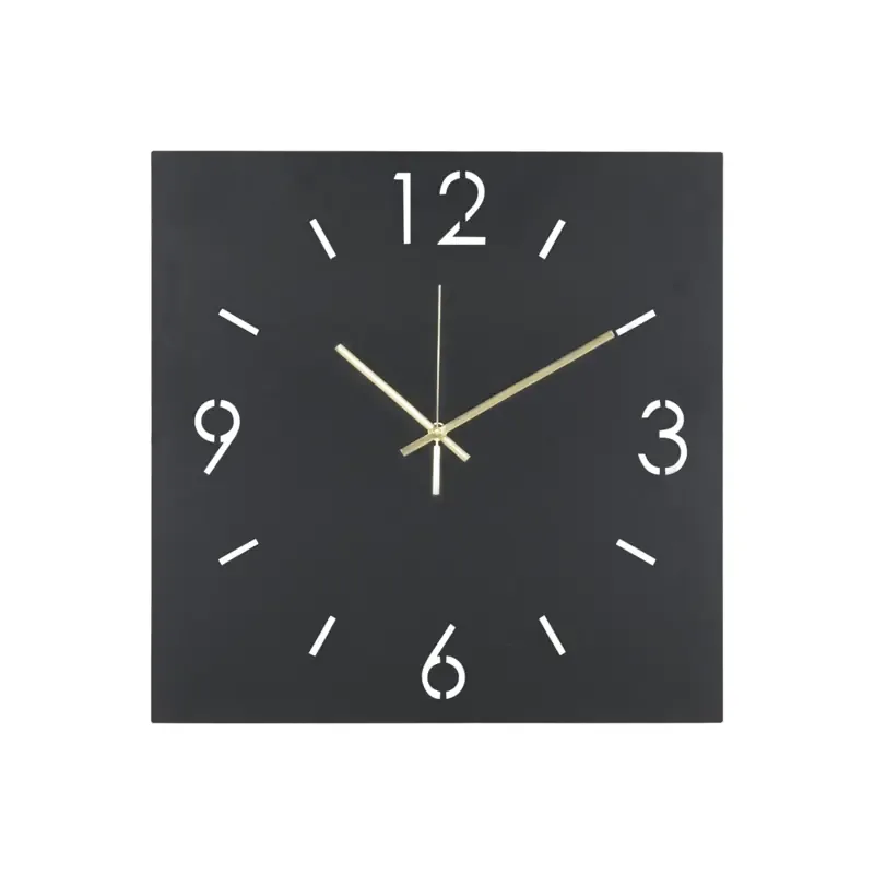 Spinder Design TIME 40 x 40 Wanduhr - Schwarz moebelfaktor