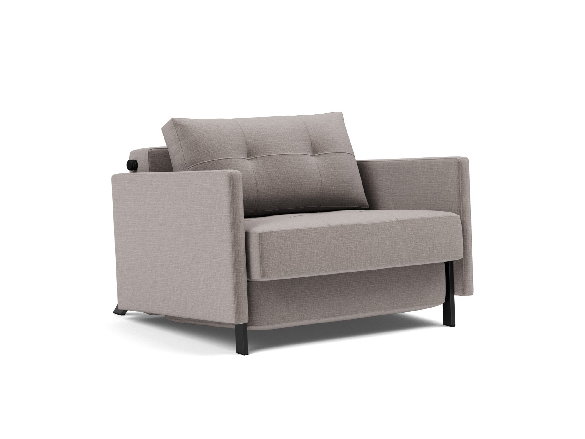 Schlafsessel Cubed 90 mit Armlehnen Chenille Esina 418-Truffle