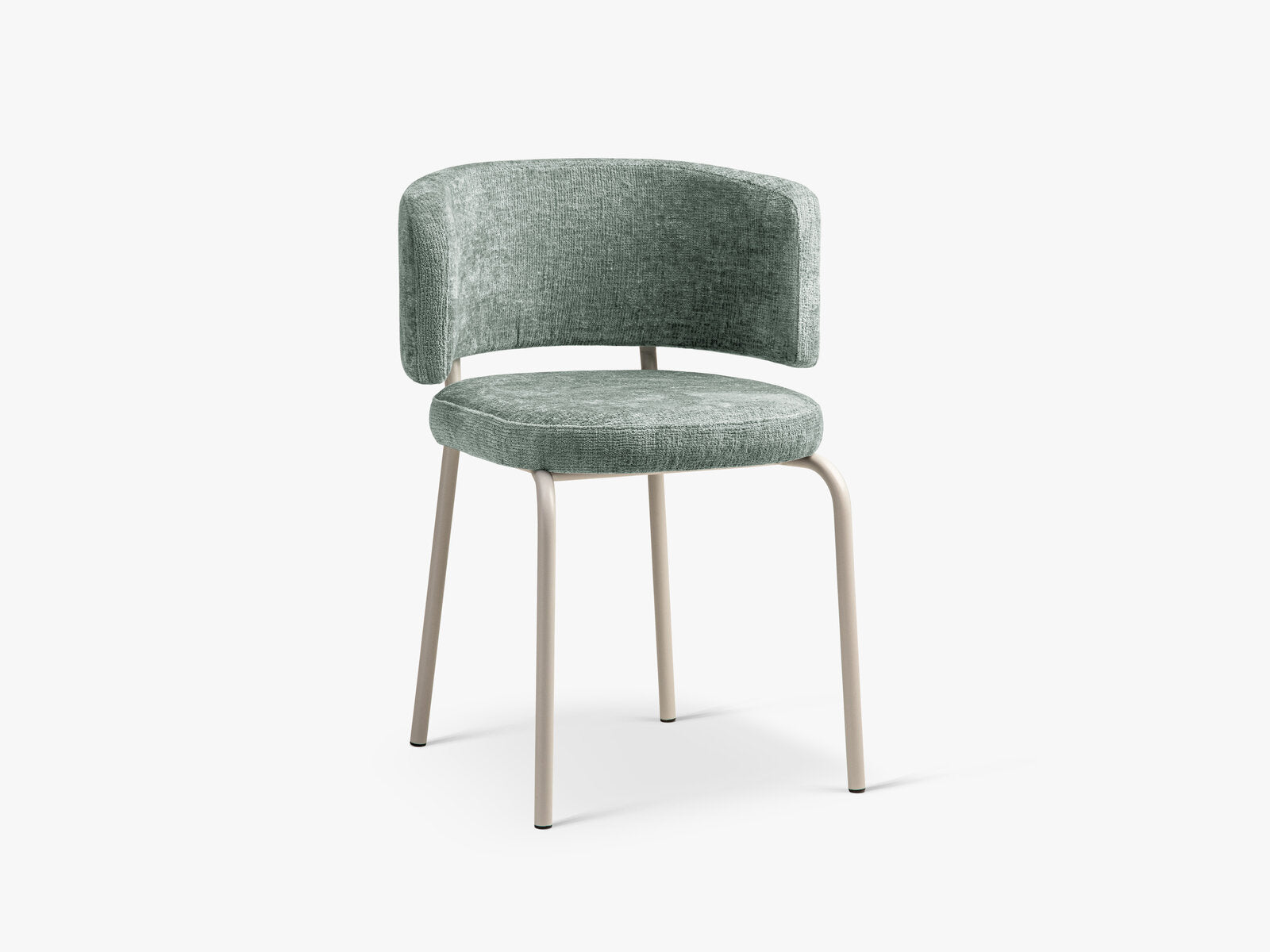 Micadoni Stuhl Dora Chenille Perfect Harmony Hellblau Grau