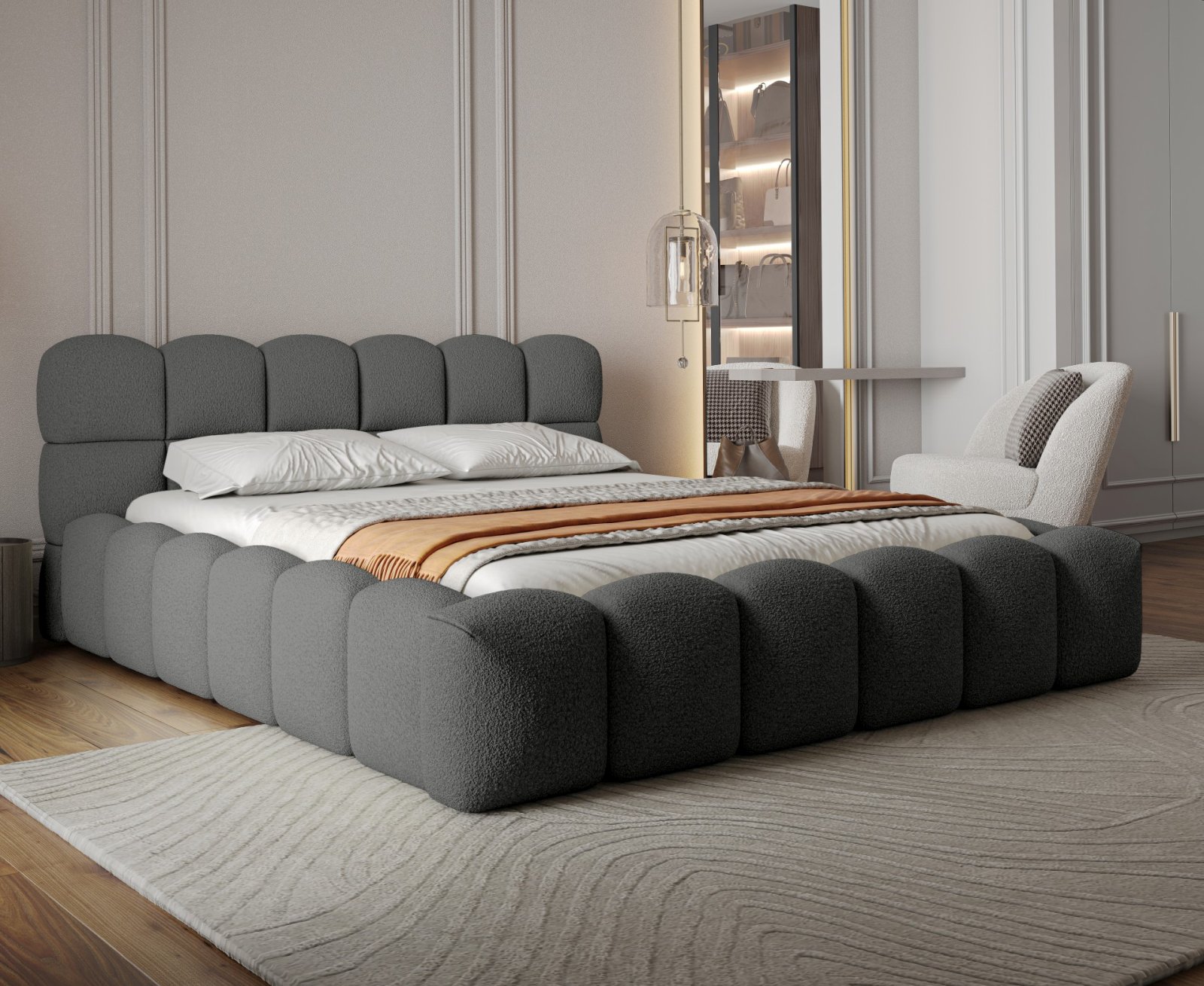 Polsterbett VENTO-SLIM Quelle 180 mit Metallrahmen Quelle 92 moebelfaktor