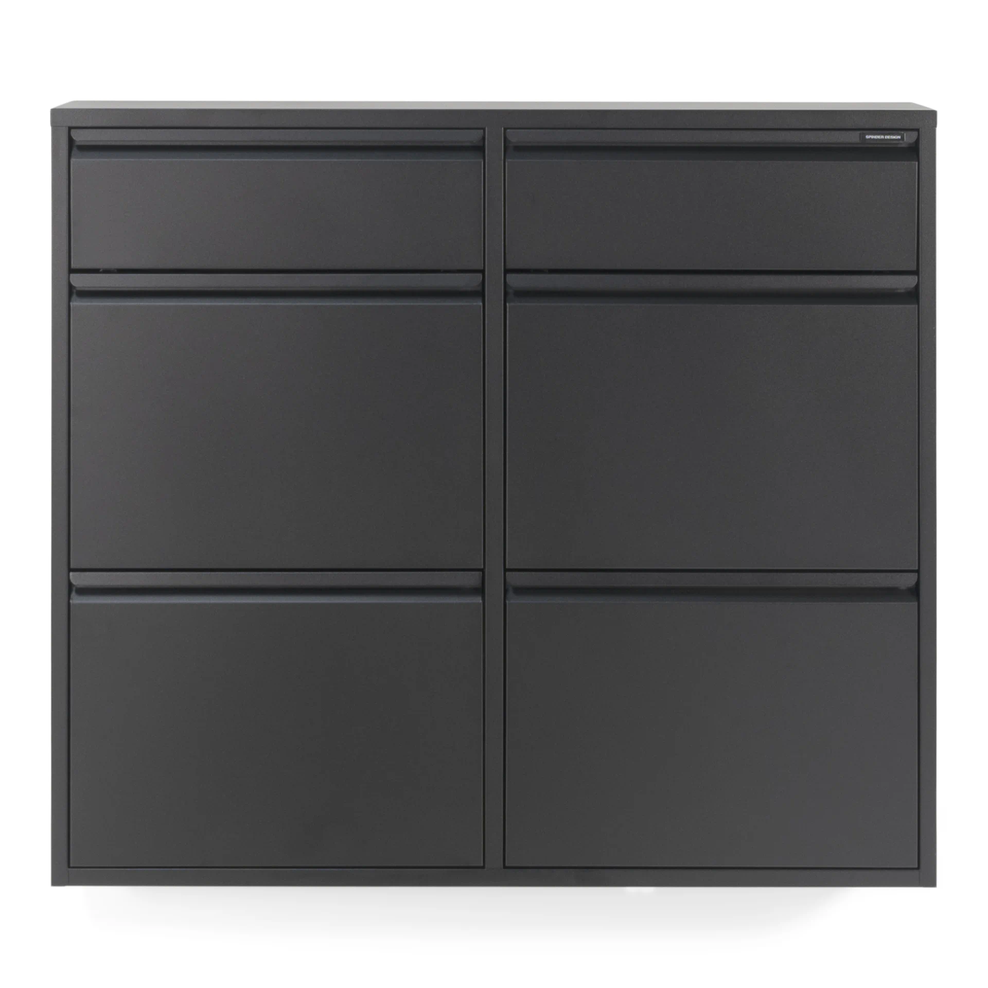 Spinder Design Schuhschrank Billy 6 Schwarz