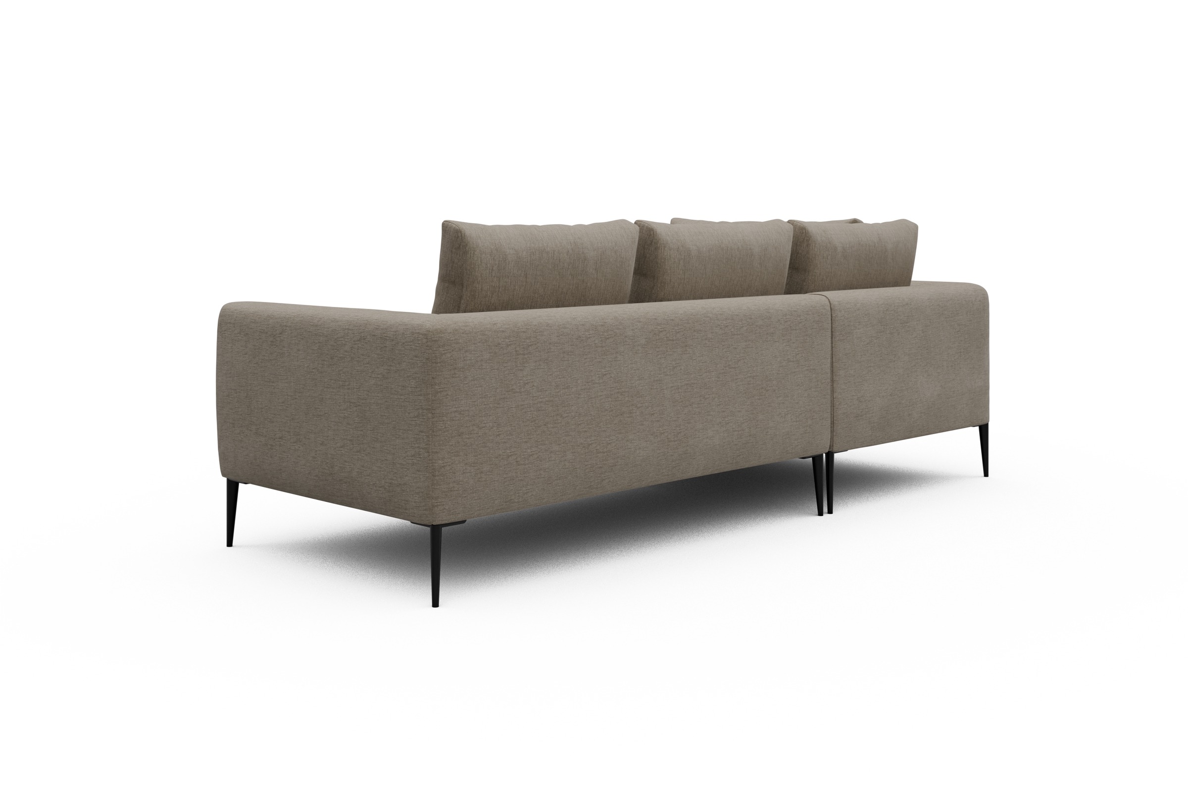 Ecksofa Paul Relax-Ecke links mit 2-Sitzer Smooth-Beige