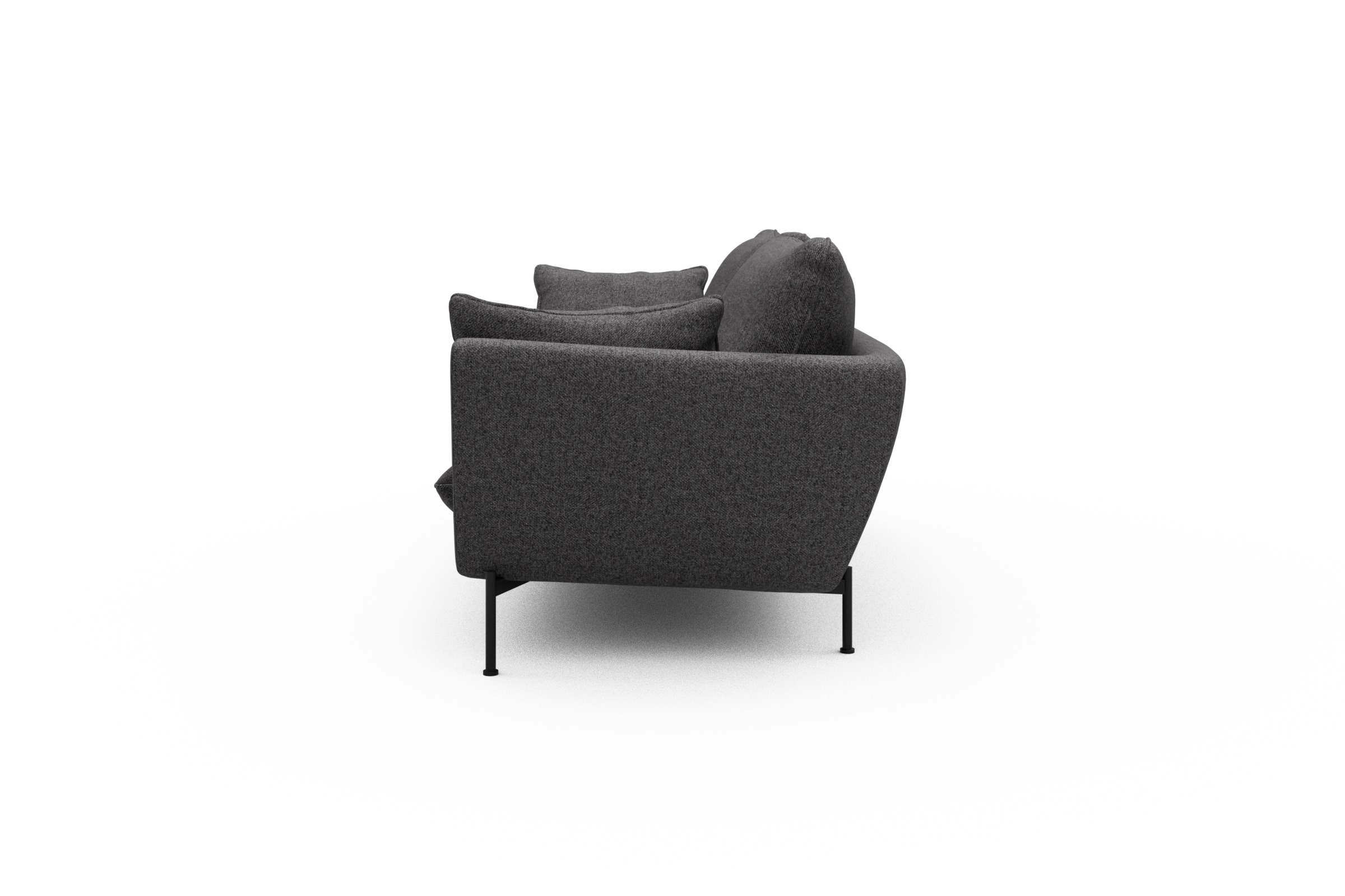 Sofa Anton 3-Sitzer Sama-Antracite