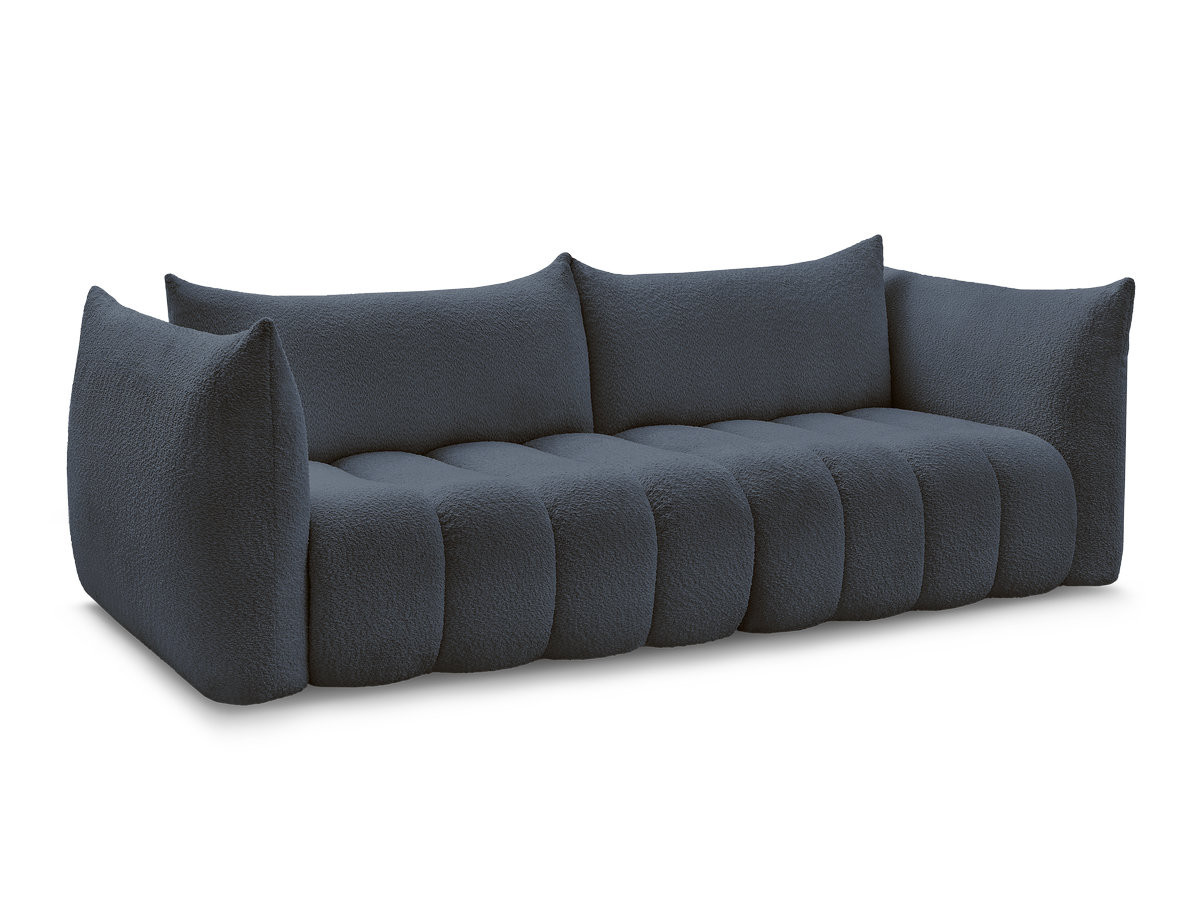 Bobochic Azra Sofa 4-Sitzer Bouclé-Stoff Dunkelblau