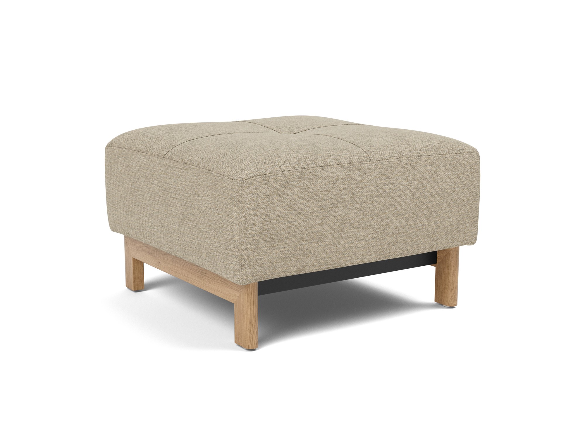 Hocker Pyxis Strukturierter Stoff Taura 356-Sand