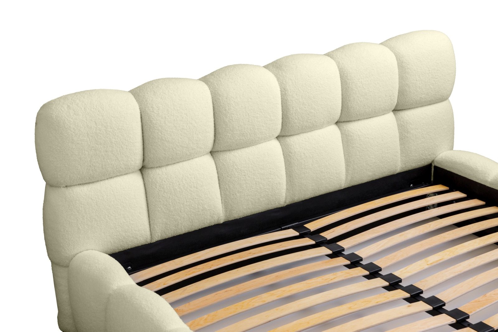 Polsterbett Vento-Slim Boucle 160x200 mit Metallrahmen Quelle 02