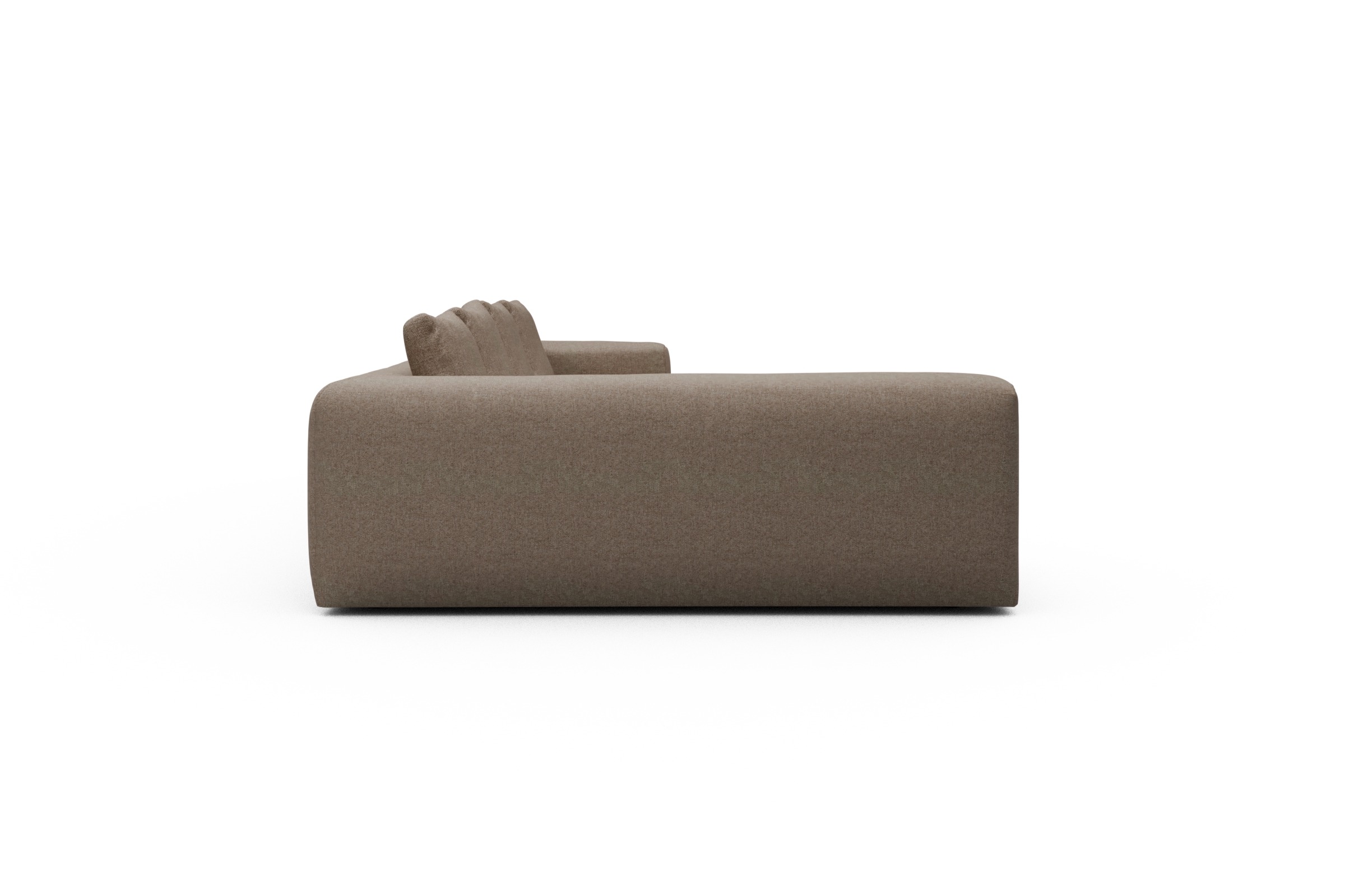 Wohnlandschaft Fred Chaiselongue rechts mit 2-Sitzer und lange Armlehne links Sama-Antelope
