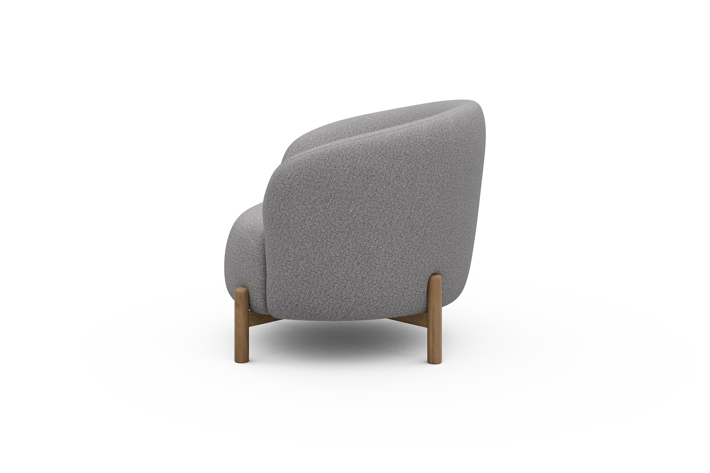 Sessel Ronda Holzbeine Eiche Natur Sama-Grey