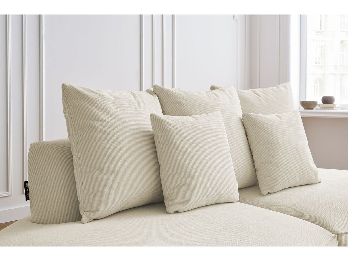Bobochic Saint-germain Sofa 3-Sitzer Strukturstoff Beige