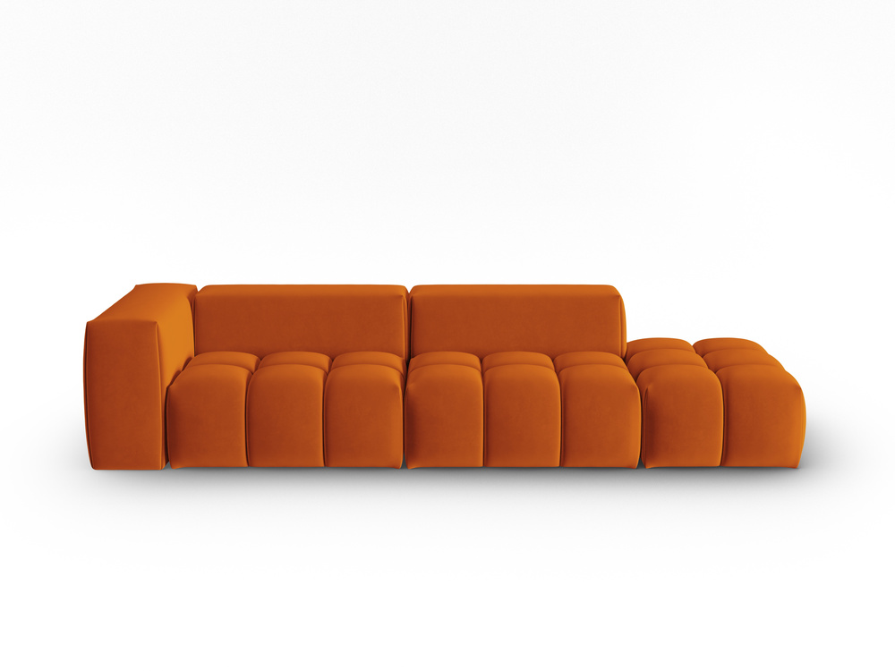 Cosmopolitan Design Sofa Verona 4-Sitzer offen Samt Casino Terrakotta Rechts