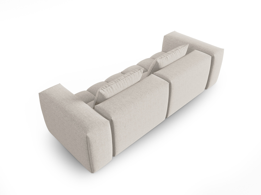 Cosmopolitan Design Sofa Verona 3-Sitzer Strukturierter Stoff Sorella Beige