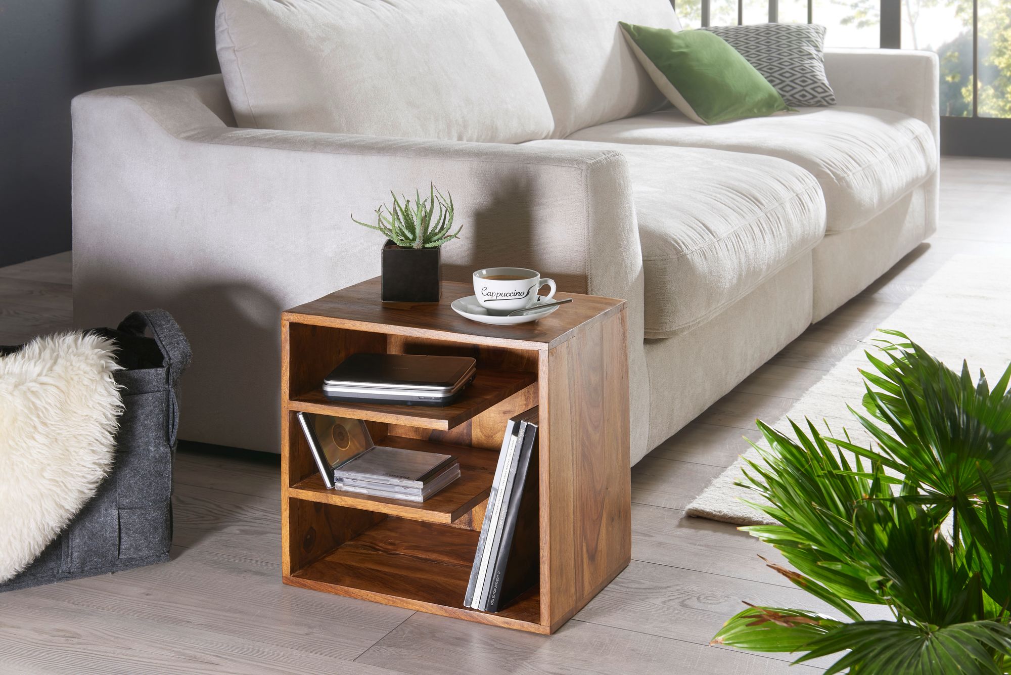 Beistelltisch Grenaa Sheesham Massivholz 43 × 30 × 43 cm