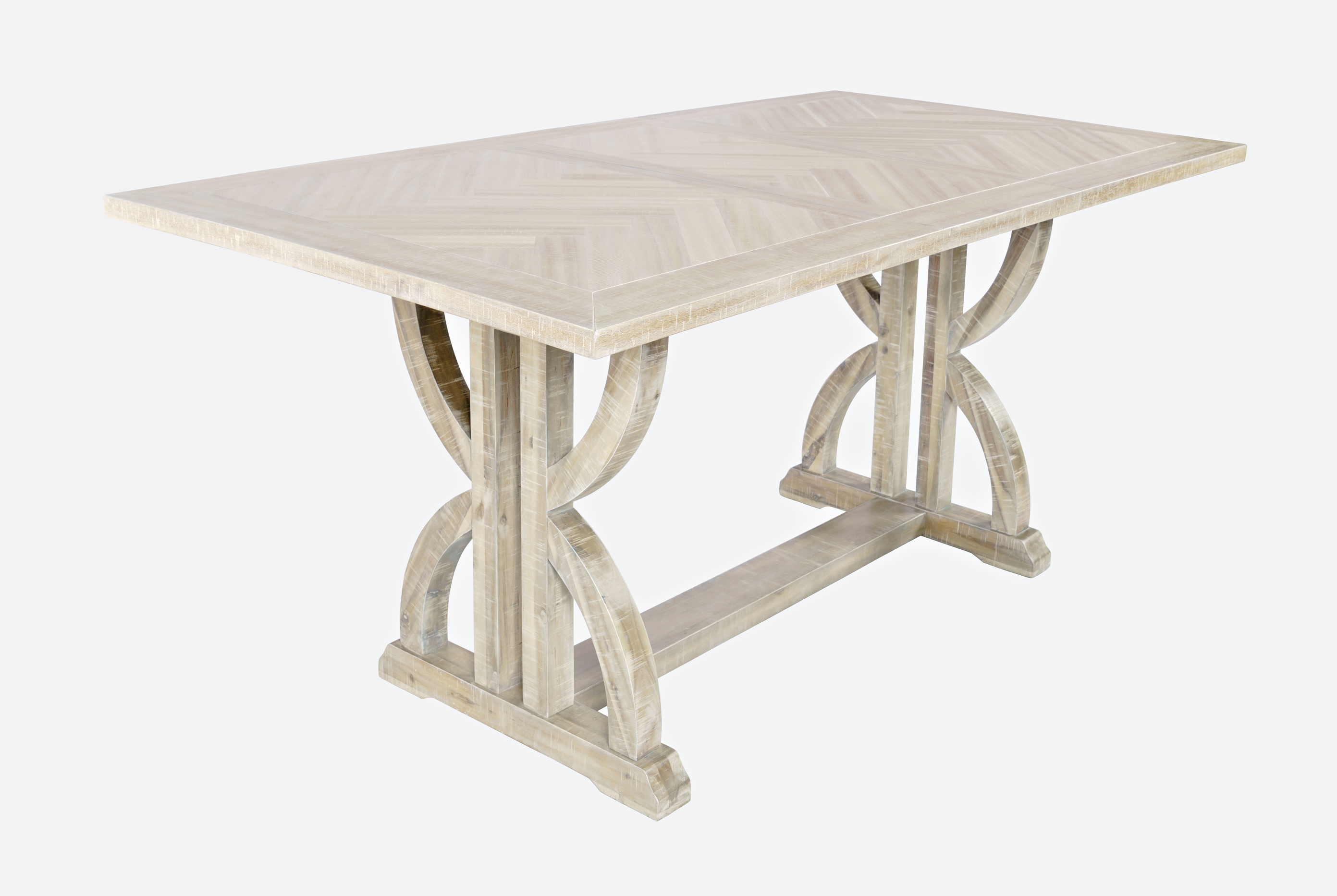 Livin Hill Set Avola: Esstisch 152,5 cm + 6× Stuhl Helles Naturholz