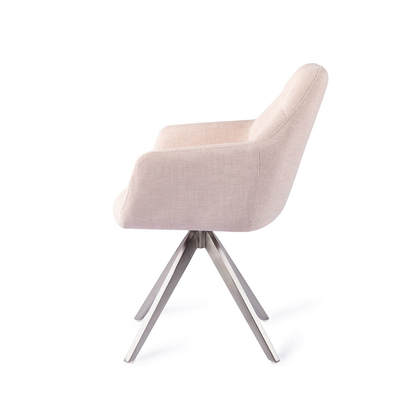 Jesper Home Esszimmerstuhl Noto Petal-Pink Turn Stahl