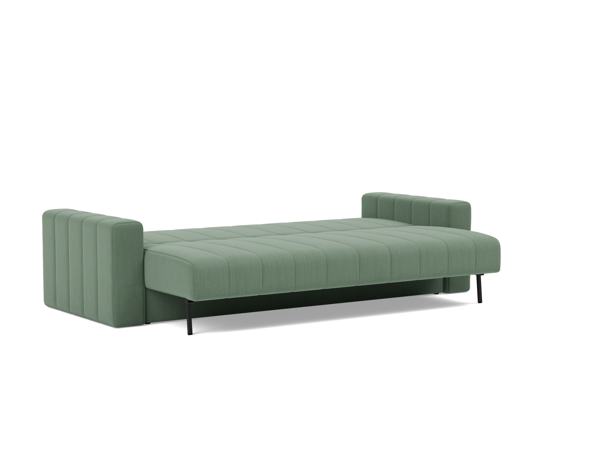 Schlafsofa Akello mit Armlehnen Flachgewebe Elegance 518-Green