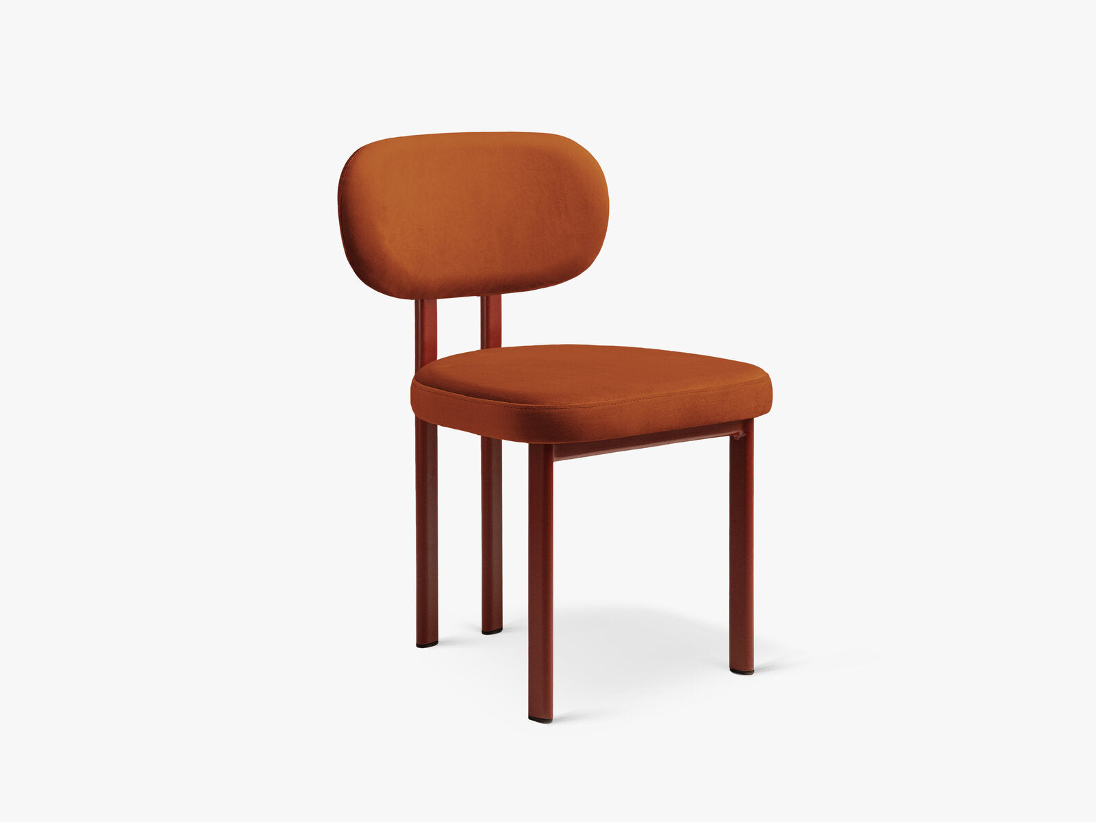 Micadoni Stuhl Sam Samt Magic Velvet Kastanienbraun Rot