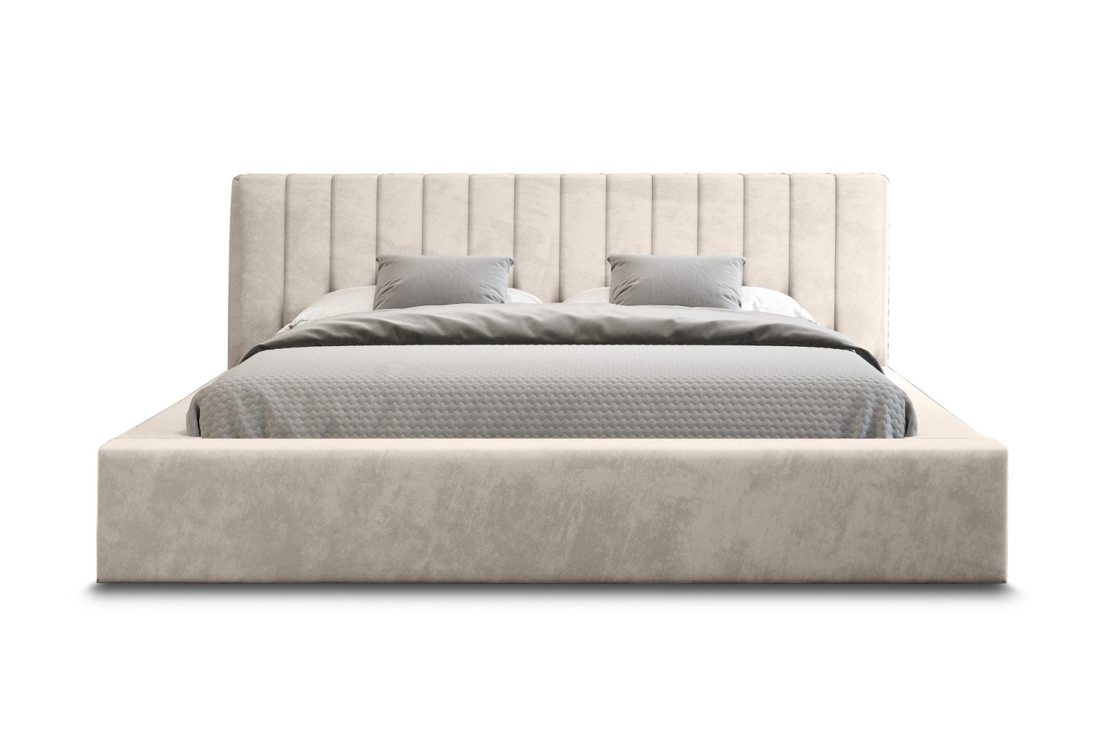 Polsterbett Carno Chenille 160x200 mit Metallrahmen Ditra-New 20