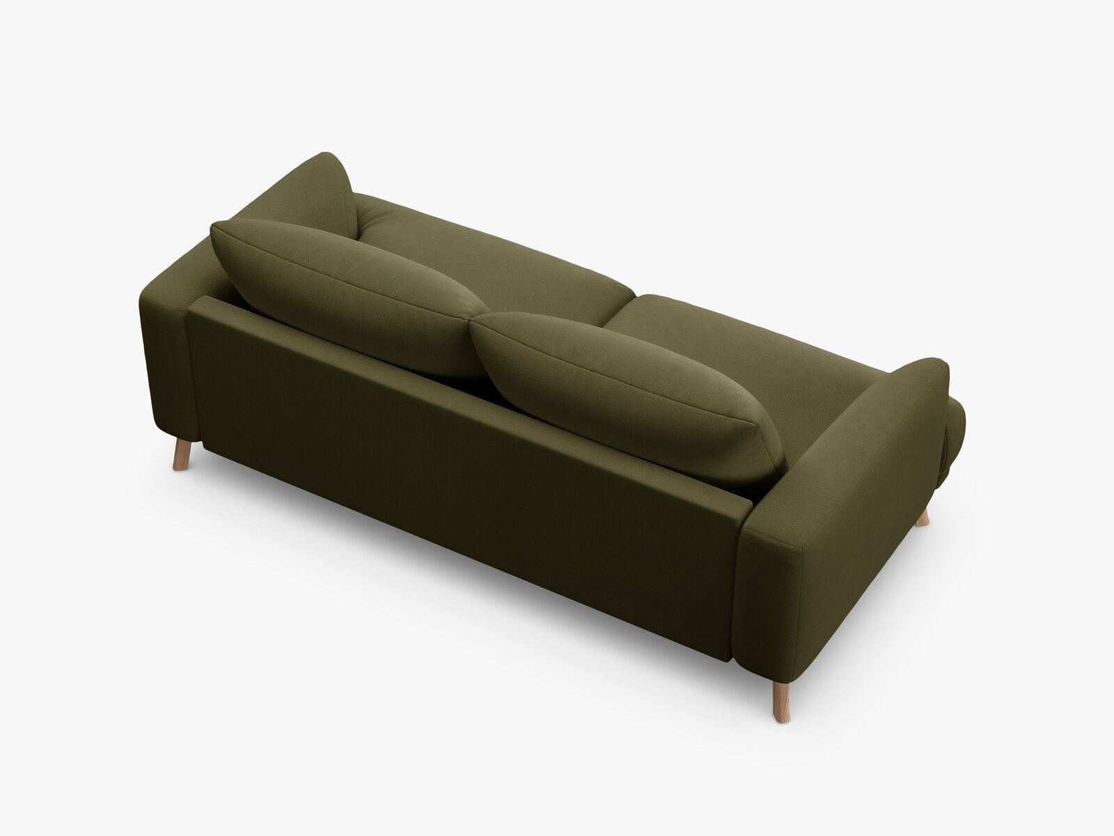 Micadoni Sofa Naomi 2-Sitzer Samt Salvador Grün