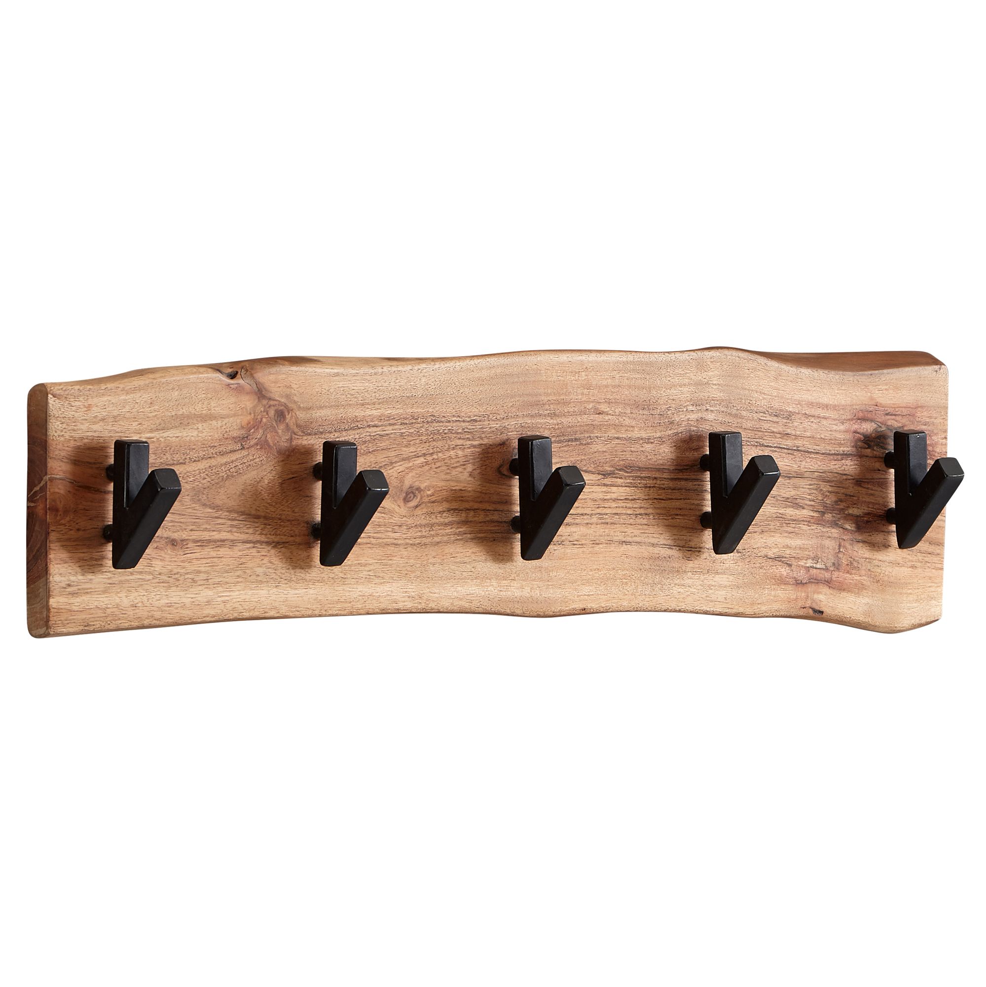 Wandgarderobe Runde Akazie Massivholz Braun 60 × 9 × 17 cm