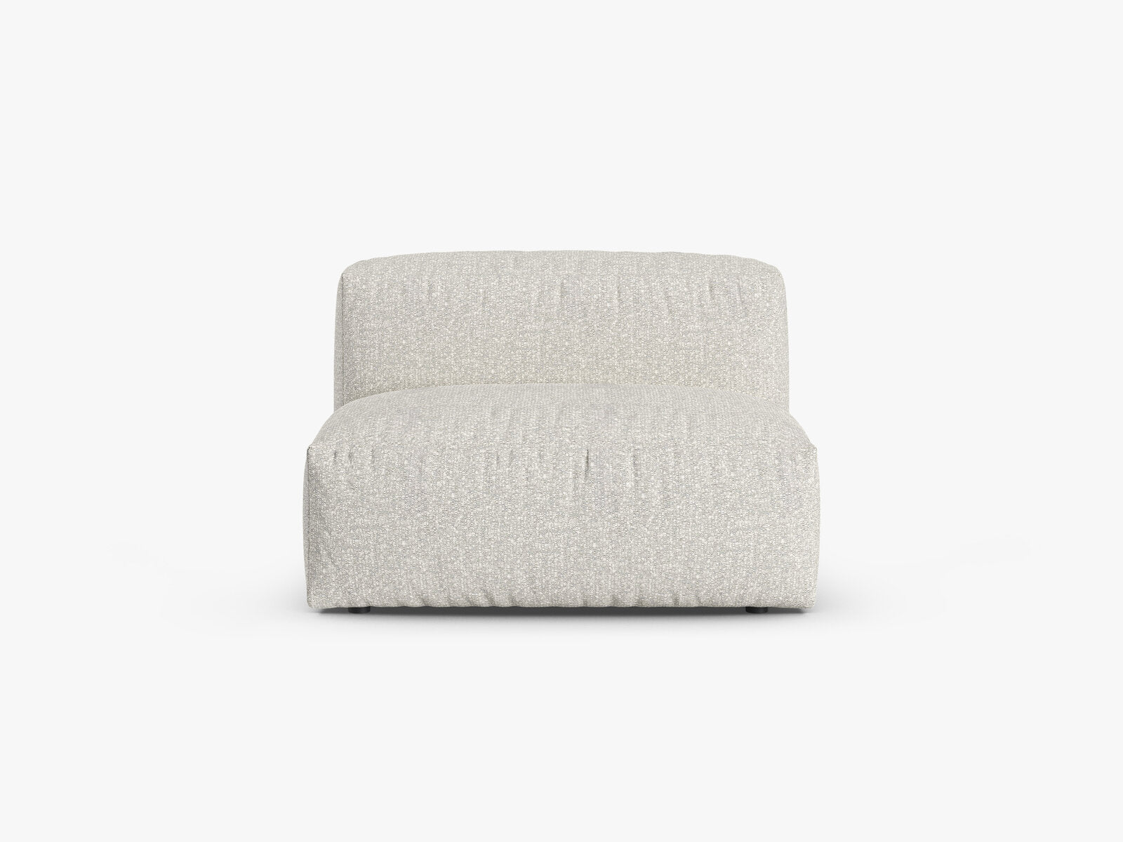 Micadoni Mittelmodul Martina 1-Sitzer 90cm Sitztiefe Boucle Monet Grau Beige Melange